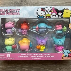 Hello Kitty and Friends Figure Set - Pink, Blue, Purple